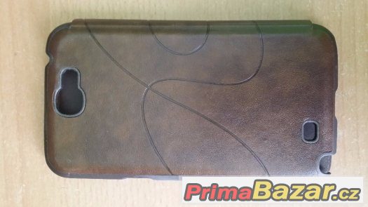 kožený flip cover na Samsung Galaxy Note 2 | Doprava zdarma – fotografie 2