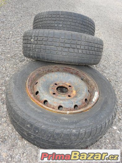 2 kola + 1 pneu - 165/70 R13 - použitá – fotografie 2