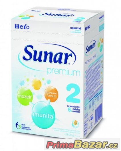 Kojenecké mléko - Sunar premium 2, 600g - Nové – fotografie 1