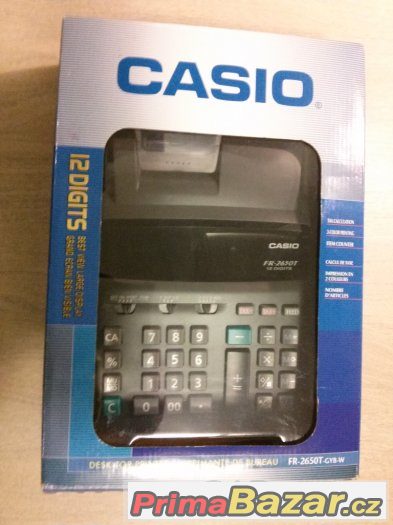 Prodám kalkulačku s tiskem CASIO FR 2650T – fotografie 1