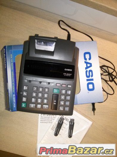 Prodám kalkulačku s tiskem CASIO FR 2650T – fotografie 2