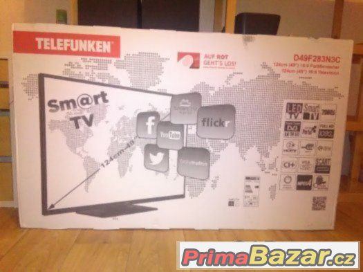 TELEVIZE SMART LED TV TELEFUNKEN - 124 cm-nová - záruka – fotografie 1