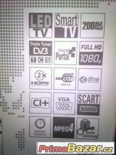 TELEVIZE SMART LED TV TELEFUNKEN - 124 cm-nová - záruka – fotografie 3