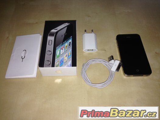 Apple iPhone 4 16GB černý - TOP STAV – fotografie 1