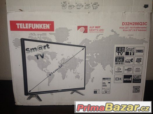 TELEVIZE SMART LED TV TELEFUNKEN - 81 cm-nová rozbalená – fotografie 2