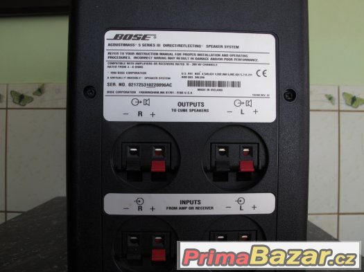 BOSE ACOUSTIMASS 5 SERIES III – fotografie 3