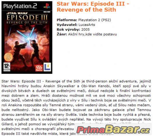 Star Wars Episode III Revenge of the sith – fotografie 2
