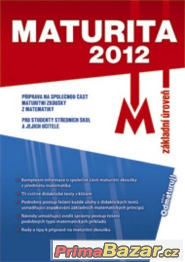 Maturita 2012 matematika – fotografie 1