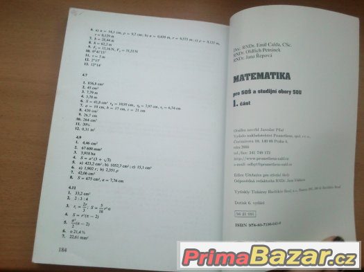 Učebnice matematiky-1.část – fotografie 4