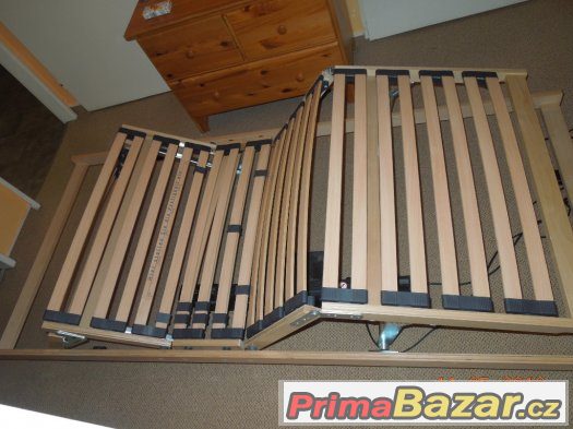 Motorový polohovací rošt 90x200 cm a rám postele – fotografie 1