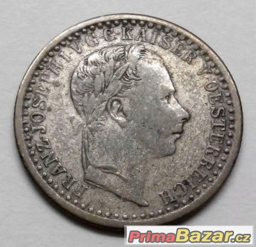 5 krejcarů 1858 A, František Josef I., Vídeň – fotografie 2