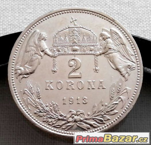 2 koruny 1913 KB, František Josef I., Uhry – fotografie 1