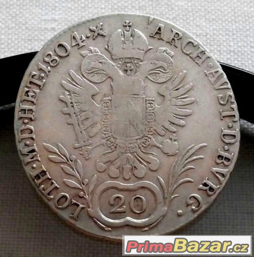 20 krejcarů 1804 C, František II., Praha – fotografie 1