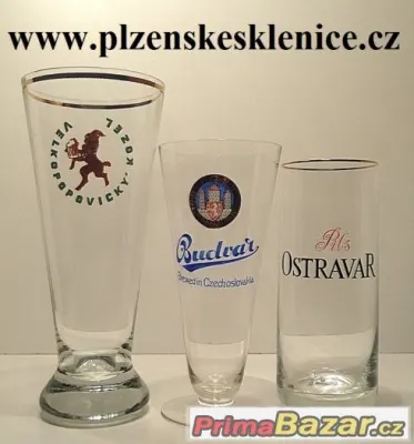 KOUPÍM PIVNÍ SKLENICE, PŮLLITRY,TŘETINKY- DOBŘE ZAPLATÍM