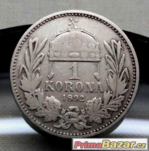 Koruna 1892 KB, František Josef I., Uhry - R – fotografie 1