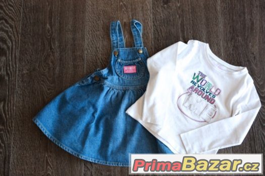 laclová  sukýnka s tričkem na 3 roky – fotografie 2