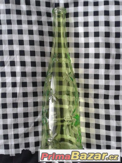 Nová zelená váza/láhev zn. IKEA, výška 30 cm – fotografie 1
