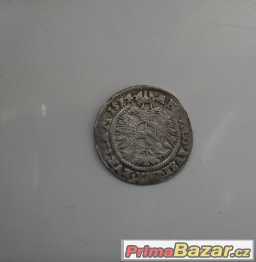 4x mince Stříbrná mince bílý groš Maxmilíán 1574 – fotografie 4