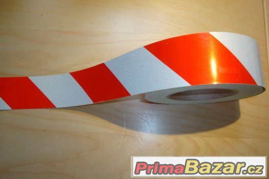 Výstražná reflexní samolepící páska DxŠ 40m x 5 cm – fotografie 2