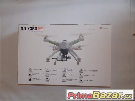 Walkera QR X350 PRO, DEVO 10 white, G-2D gimbal, FPV systém – fotografie 2
