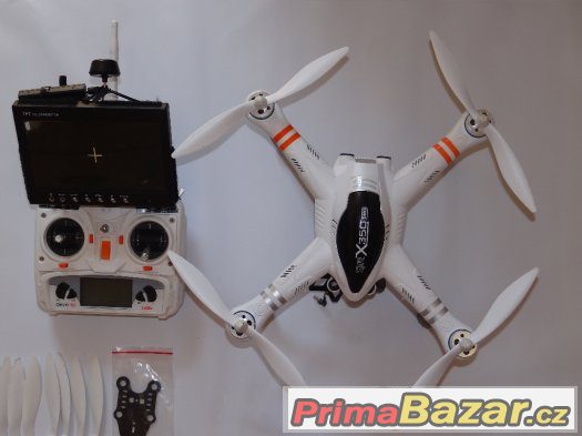 Walkera QR X350 PRO, DEVO 10 white, G-2D gimbal, FPV systém – fotografie 3