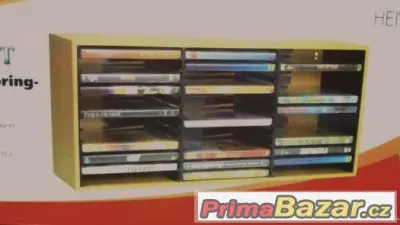 01003310 Dřevěná skřínka pro 33 DVDs - autamat. vyskakování.