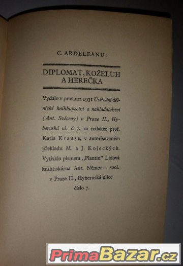 Prodám knihu Diplomat koželuh a herečka – fotografie 4