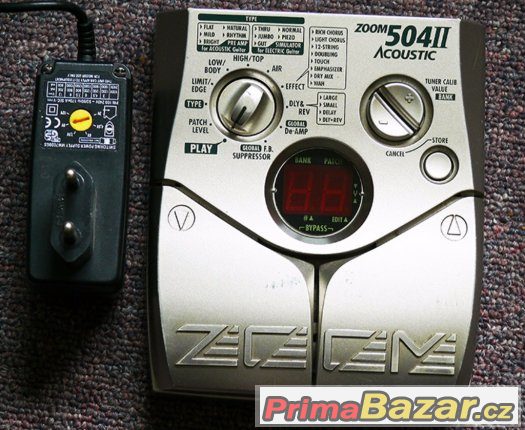 Multiefekt  ZOOM 504 II pro el-akust. kytaru, prodám – fotografie 1