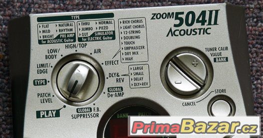 Multiefekt  ZOOM 504 II pro el-akust. kytaru, prodám – fotografie 2