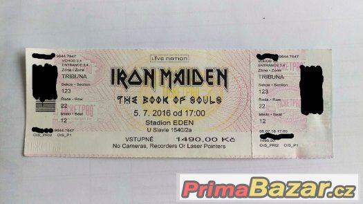 Iron Maiden 5.7.2016 – fotografie 1