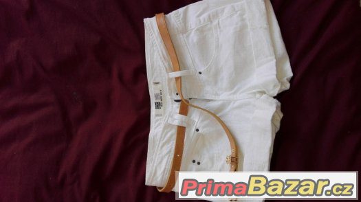 Jeans kratasy bílé ,TRF COLOUR – fotografie 1