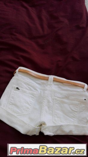 Jeans kratasy bílé ,TRF COLOUR – fotografie 2