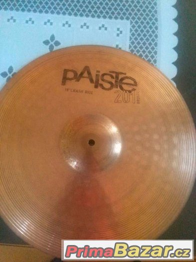 prodám paiste201 crash ride 18" – fotografie 1