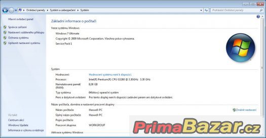 PRODÁNO Haswell - 3,3Ghz, 8GB RAM, HDD 500GB, R7-260X 2GB – fotografie 3