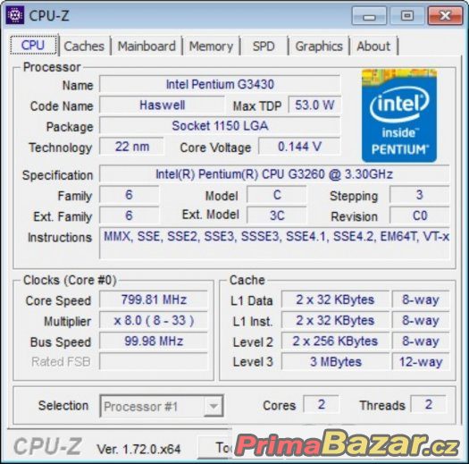 PRODÁNO Haswell - 3,3Ghz, 8GB RAM, HDD 500GB, R7-260X 2GB – fotografie 4
