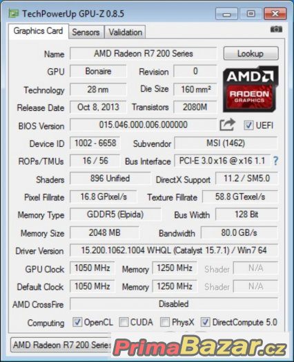 PRODÁNO Haswell - 3,3Ghz, 8GB RAM, HDD 500GB, R7-260X 2GB – fotografie 5