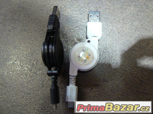 Navíjecí USB kabel s koncovkou micro USB – fotografie 2