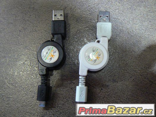 Navíjecí USB kabel s koncovkou micro USB – fotografie 3
