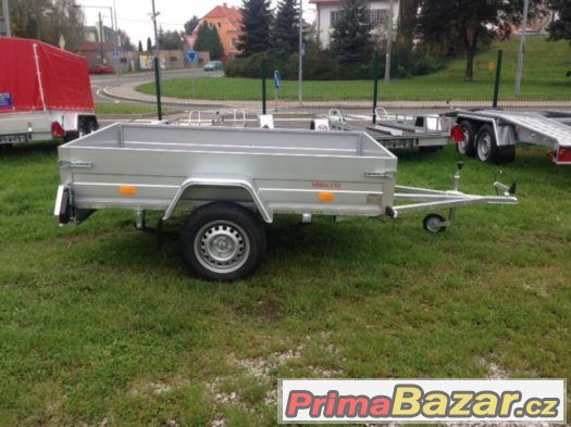 Profi jednoosý přívěsný vozík 215x125cm, 130km/h – fotografie 3