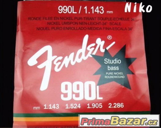Prodám struny na baskytaru Fender 990 L – fotografie 1