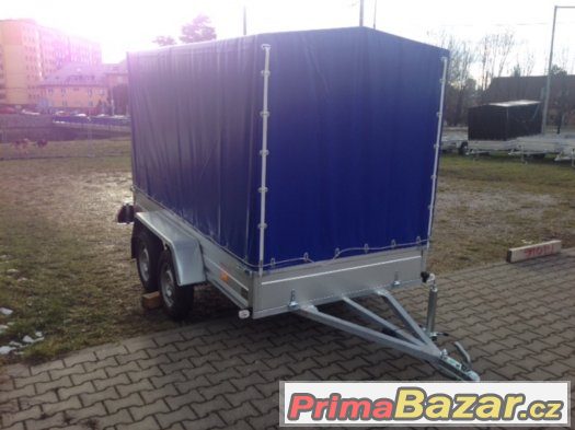 Profi dvouosý přívěs 295x145cm, 130km/h, plachta – fotografie 1