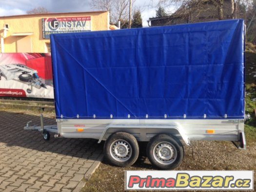 Profi dvouosý přívěs 295x145cm, 130km/h, plachta – fotografie 2