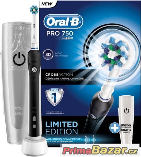 NOVÝ zubní kartáček Oral B Pro Black 750 SUPER CENA – fotografie 1