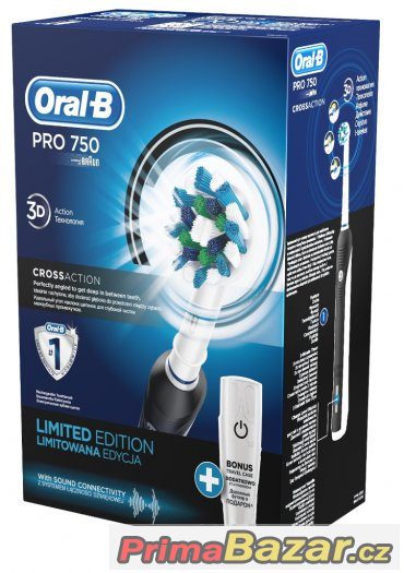 NOVÝ zubní kartáček Oral B Pro Black 750 SUPER CENA – fotografie 3