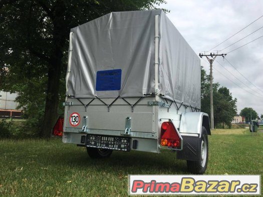 Profi jednoosý přívěs 165x105cm,130km/h, plachta – fotografie 4
