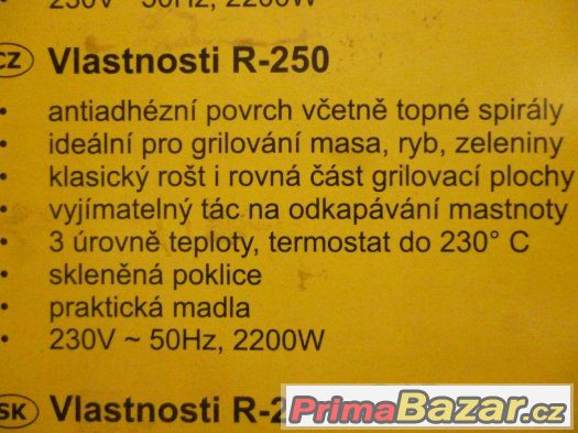 El. Grill Rohnson R-250 – fotografie 5