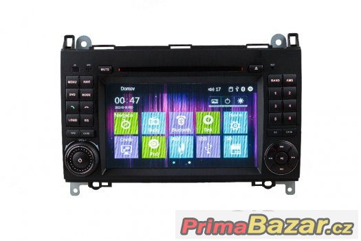 7" Dotykové autorádio pro Mercedes DVBT, DVD, NAV – fotografie 1
