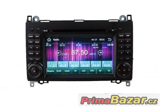 7" Dotykové autorádio pro Mercedes DVBT, DVD, NAV – fotografie 3