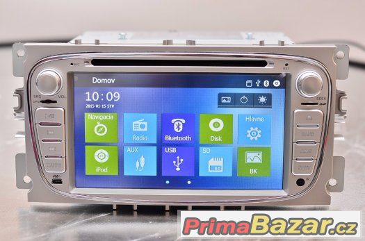 7"Dotykové Autorádio pro FORD s GPS DVD USB BT- C – fotografie 2