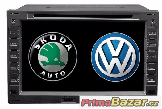 7" Dotykové autorádio VW,ŠKODA,SEAT,DVD,USB,SD s  – fotografie 1